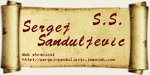 Sergej Sanduljević vizit kartica